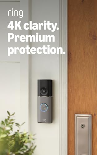 Ring Battery Doorbell 4K Pro , Retinal 4K with wide-angle video, up to 10x Enhan