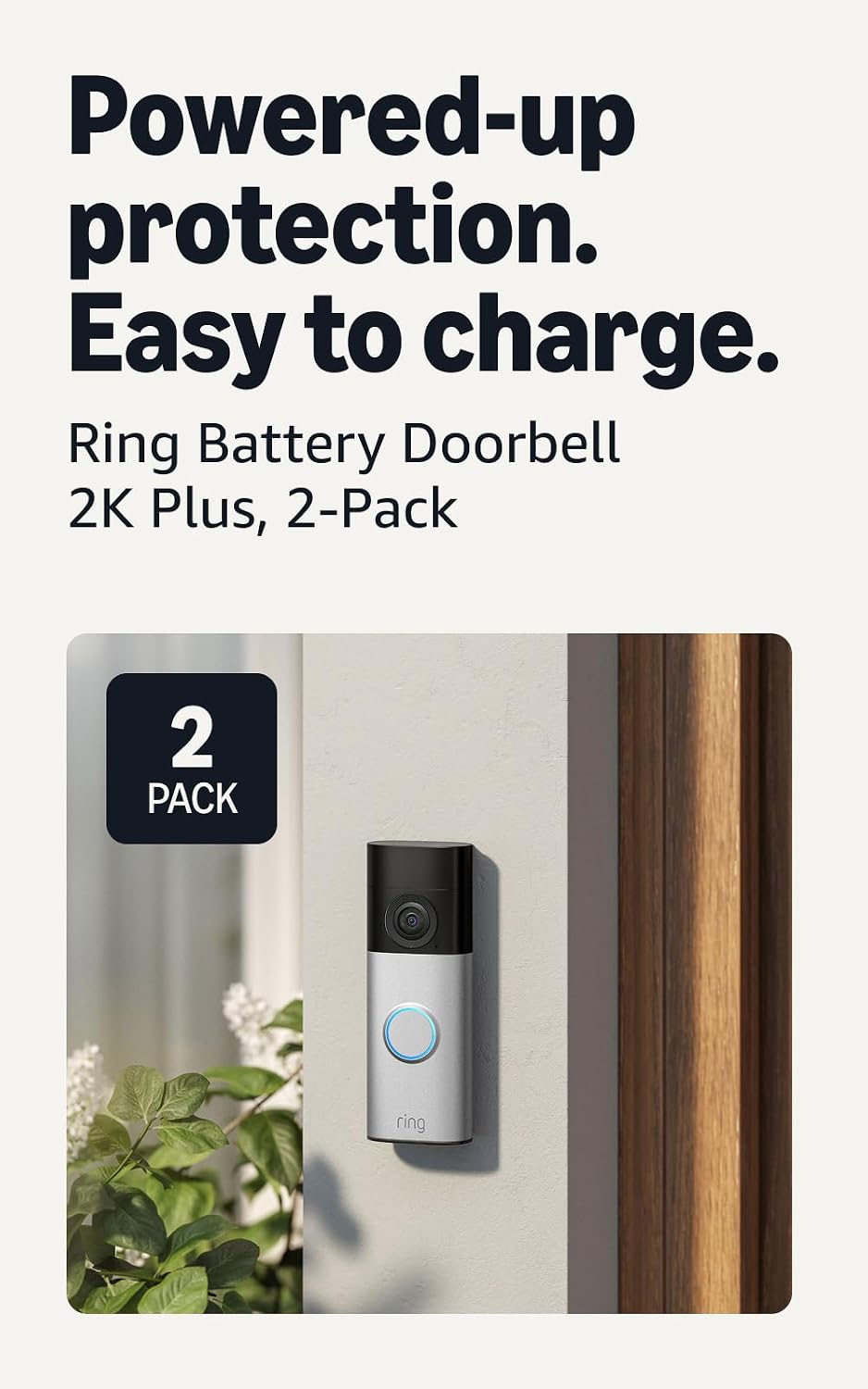 Ring Battery Doorbell 2K Plus smart home security product image 1