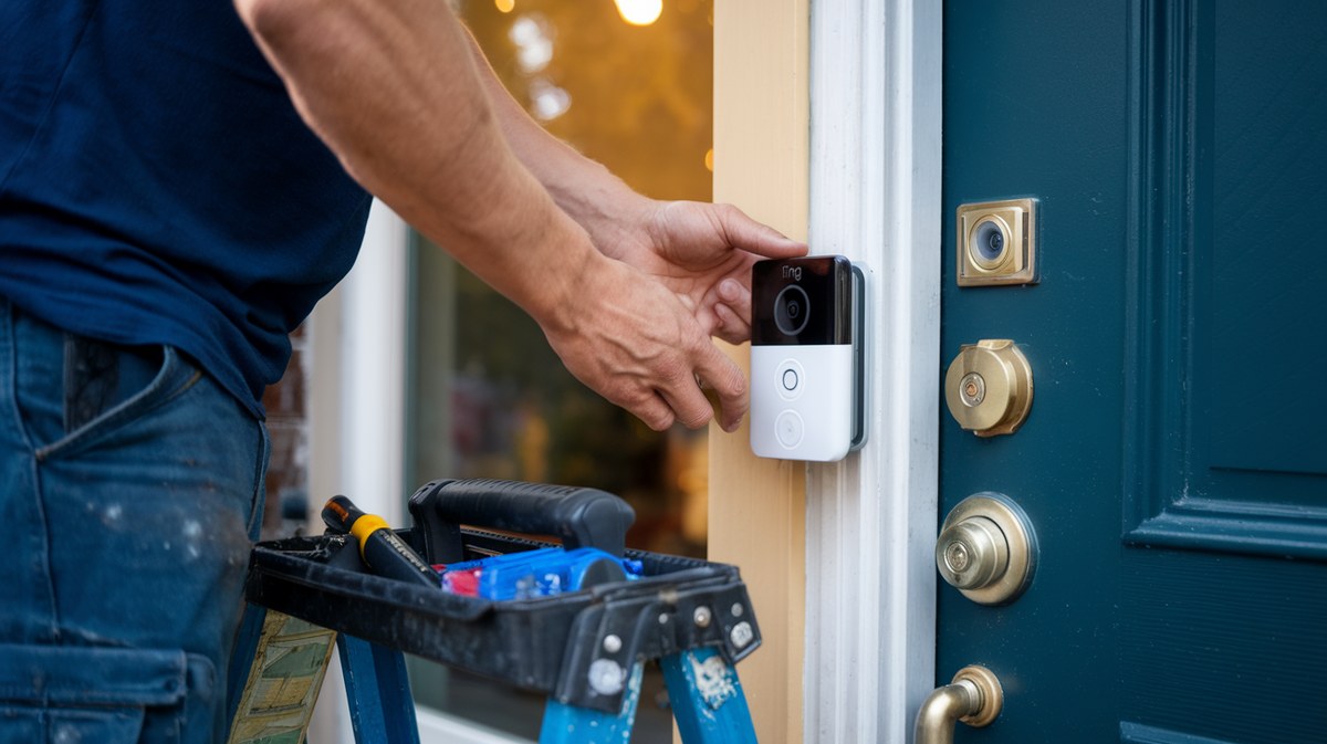 DecatHome Smart Home Security checklist showing tools, Wi-Fi, battery charge, and permission reminders