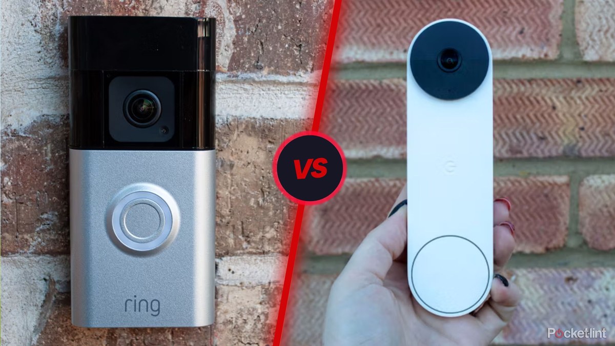 Smart home security setup with a battery doorbell, phone app, and front door entry
