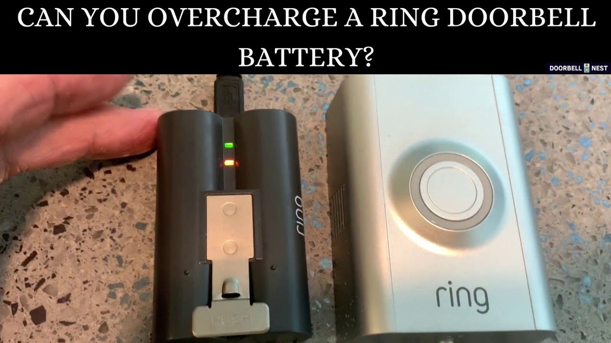 DecatHome Smart Home Security battery doorbell with charging cable, battery icon, and power indicator