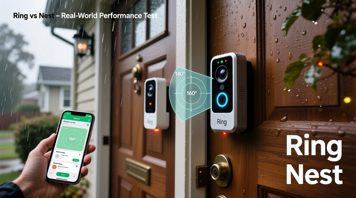 Ring Video Doorbell setup requirements in a Nest-based home, showing compatible devices and connections