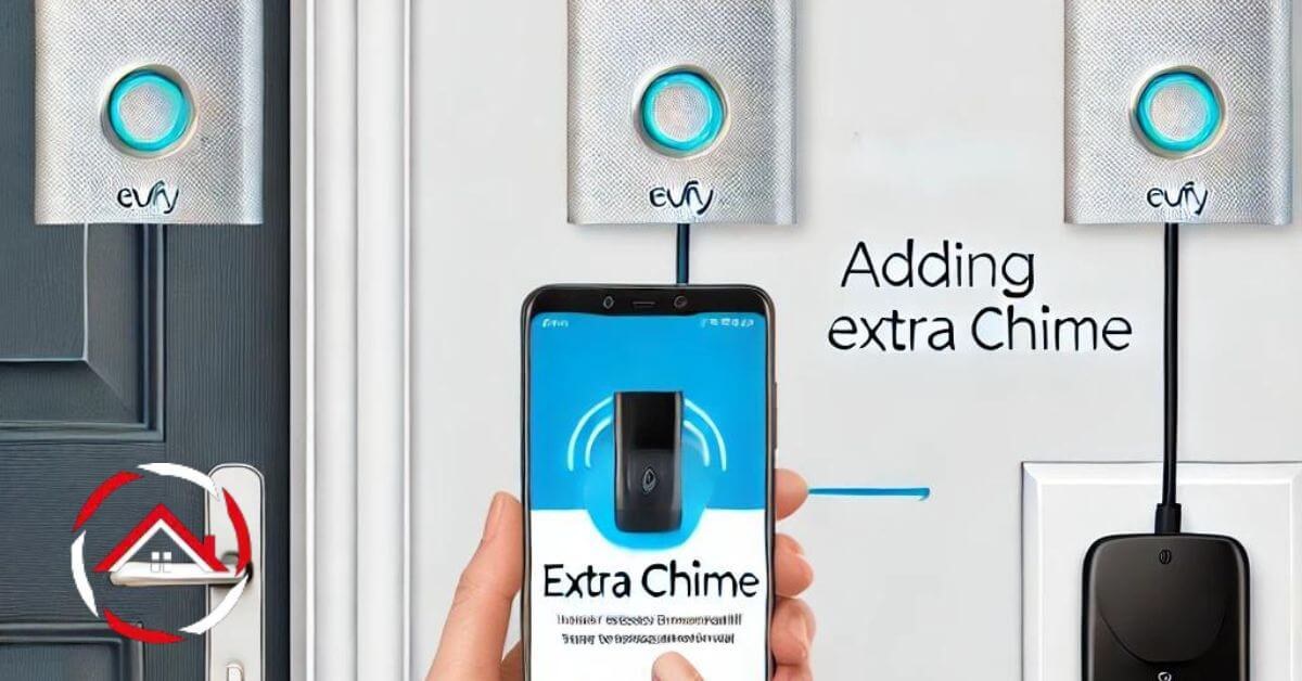 DecatHome Smart Home Security setup screen showing video doorbell add-on chime pairing steps