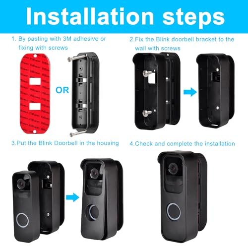 Person marking a wall near a front door to choose the best mounting spot for a video doorbell