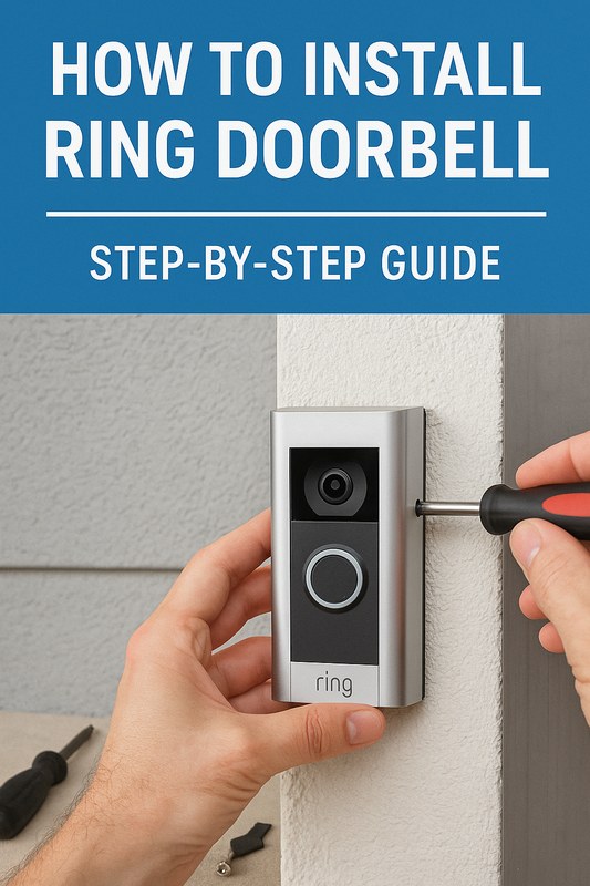 Step-by-step installation overview for a DecatHome Smart Home Security doorbell setup guide