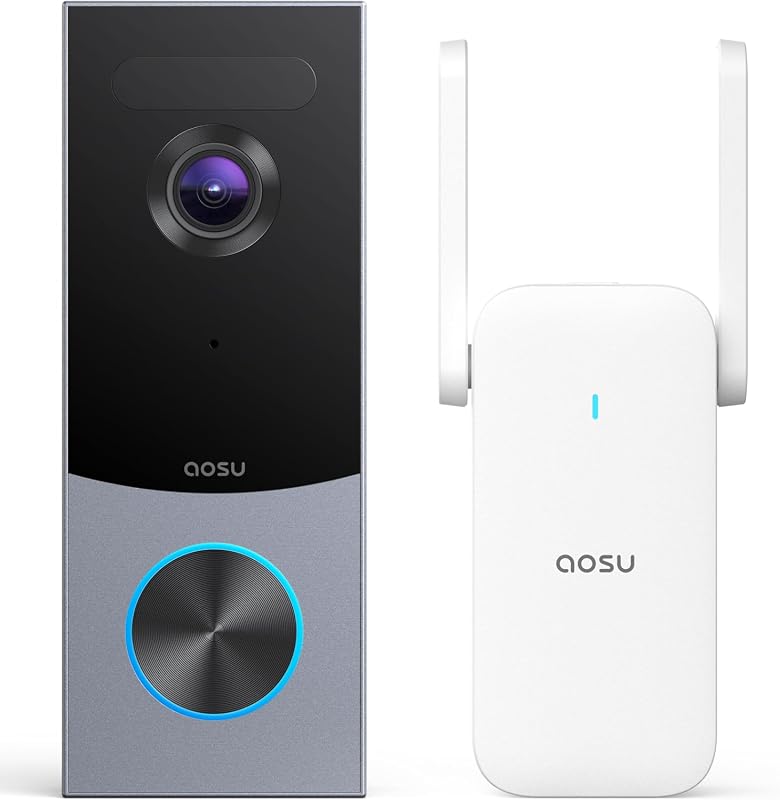 aosu 5MP Ultra HD Wireless and Wired Video Doorbell Camera