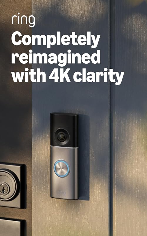 Ring Wired Doorbell Pro with PoE and wide-angle view