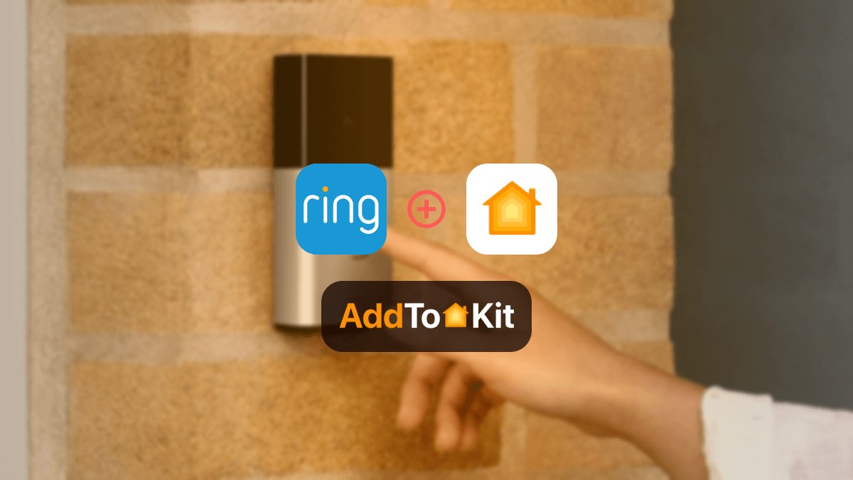 Ring Video Doorbell shown with Apple HomeKit setup and HomeKit Secure Video compatibility information