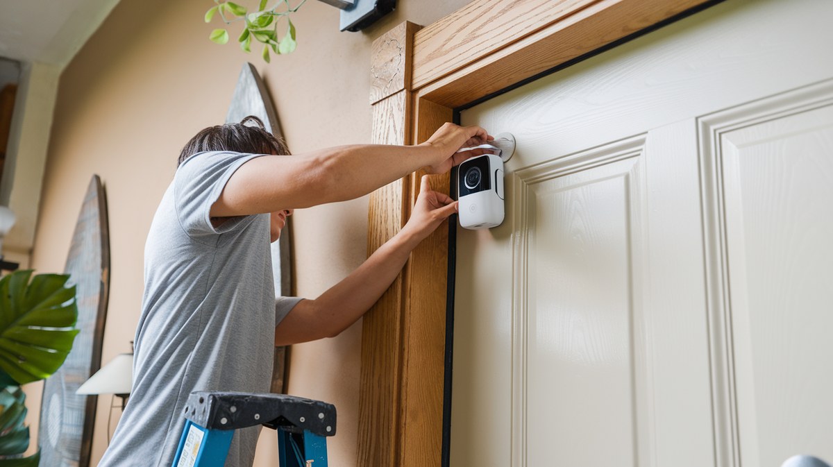 Smart home security settings screen showing recording options for homeowners to configure first