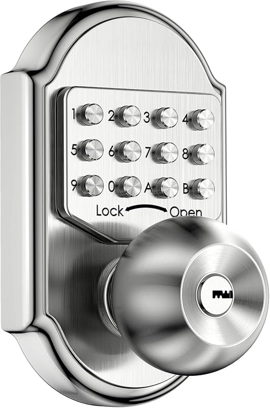 Bravex keyless entry keypad deadbolt with stainless steel