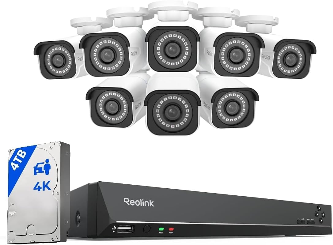 Reolink RLK16-800B8 16CH 4K bullet camera system with NVR