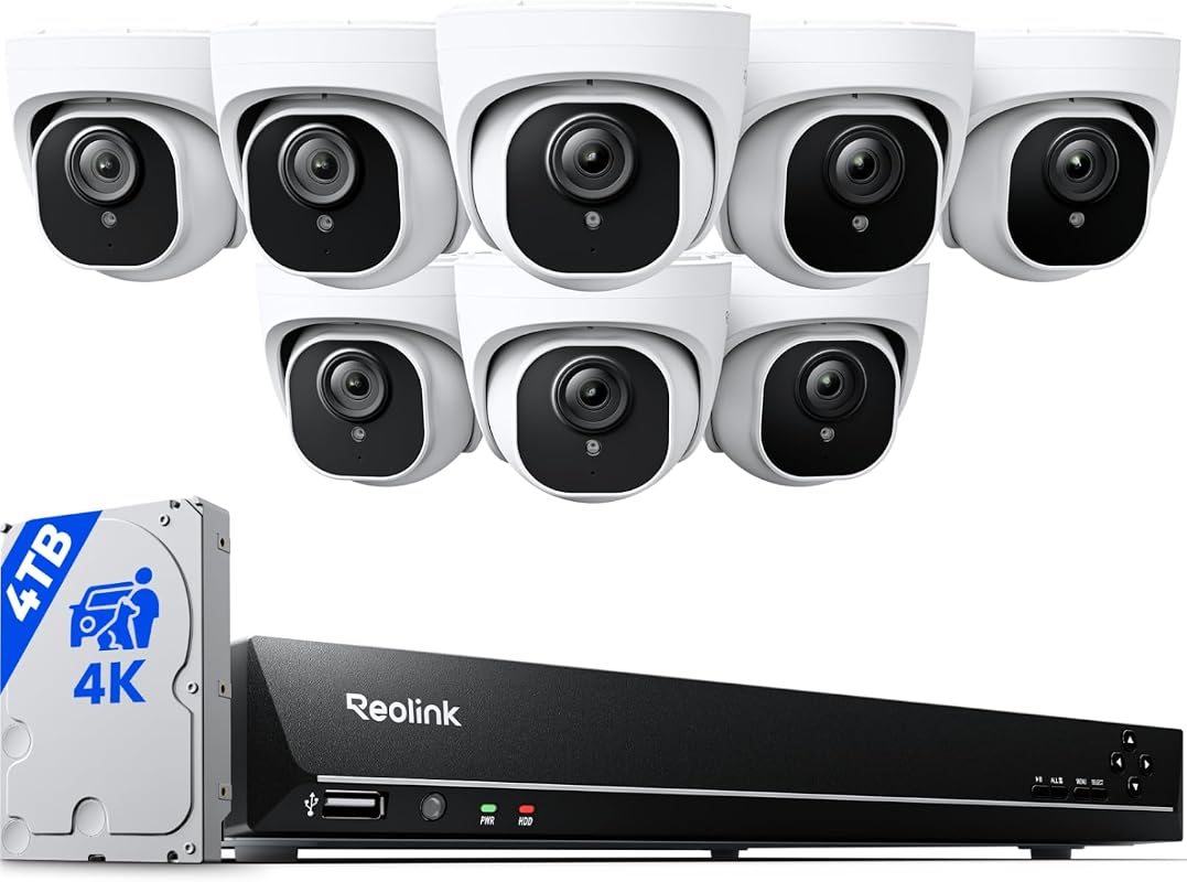 Reolink RLK16-800D8 16CH 4K dome camera system with NVR