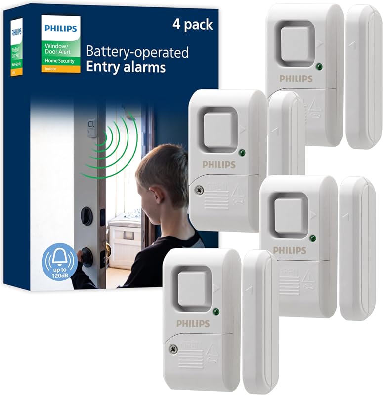 Philips Window and Door Alarm 4 Pack sensors