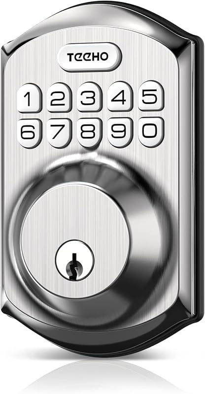 TEEHO TE001 keypad deadbolt satin nickel