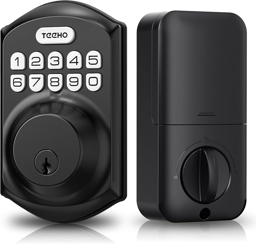 TEEHO TE001 keypad deadbolt matte black
