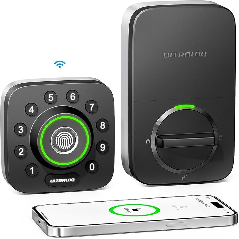 ULTRALOQ U-Bolt Pro WiFi Smart Lock with fingerprint slider