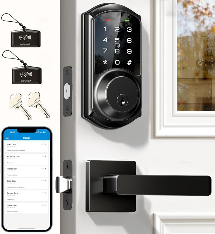 Veise VE06-L smart deadbolt with lever handles