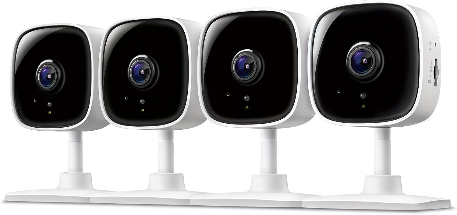 Tapo C100 1080P indoor security camera 4-pack
