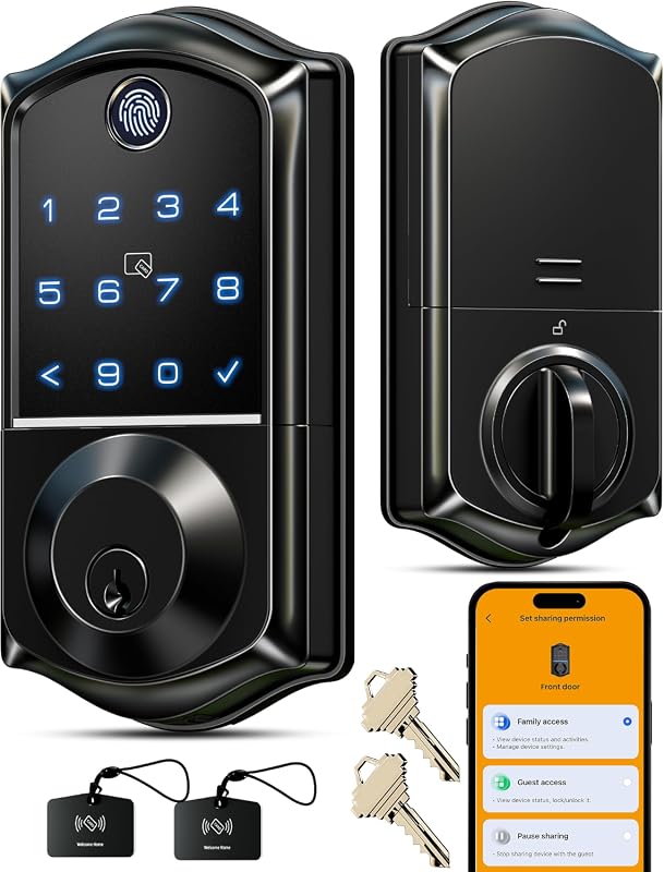 Veise VE017 fingerprint smart door lock