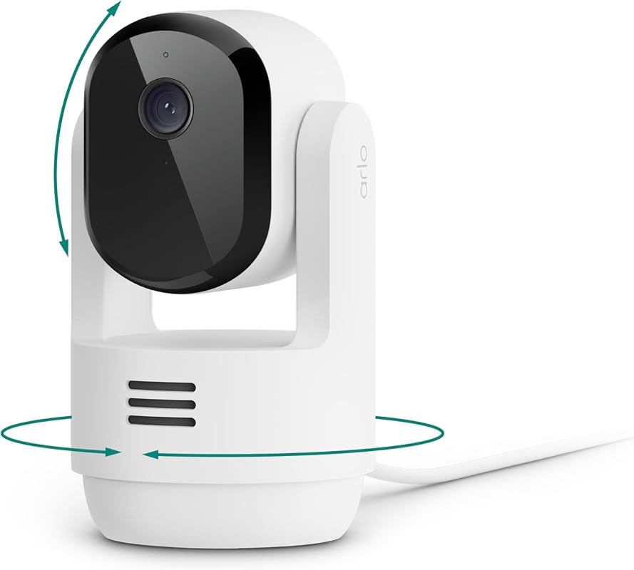 Arlo Essential Indoor Pan-Tilt-Zoom Security Camera 1-Cam