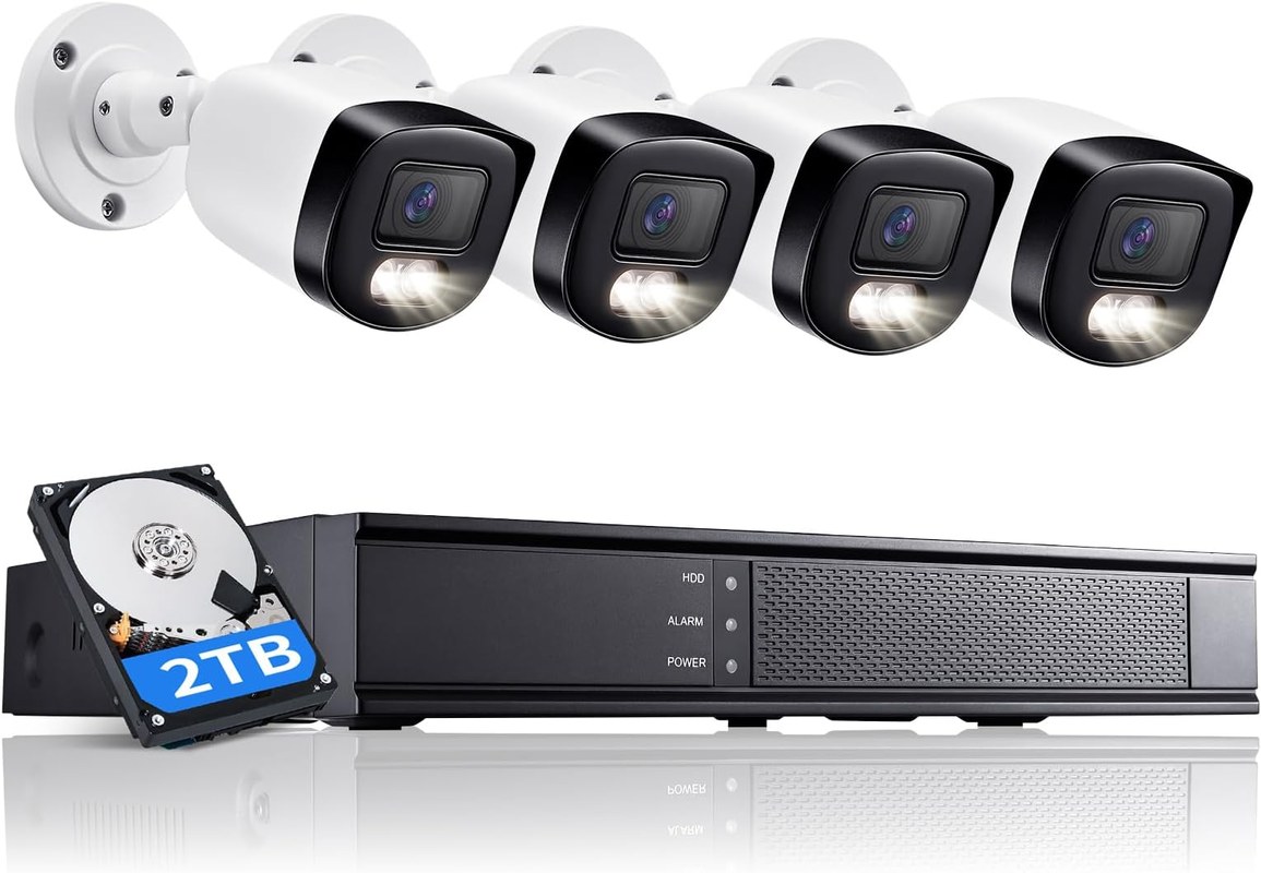 Security camera with microSD card slot for local recording without Wi-Fi in detached garage